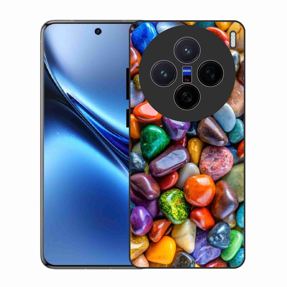 Zselés borítás mmCase a Vivo X200 5G-hez - színes strasszkövek