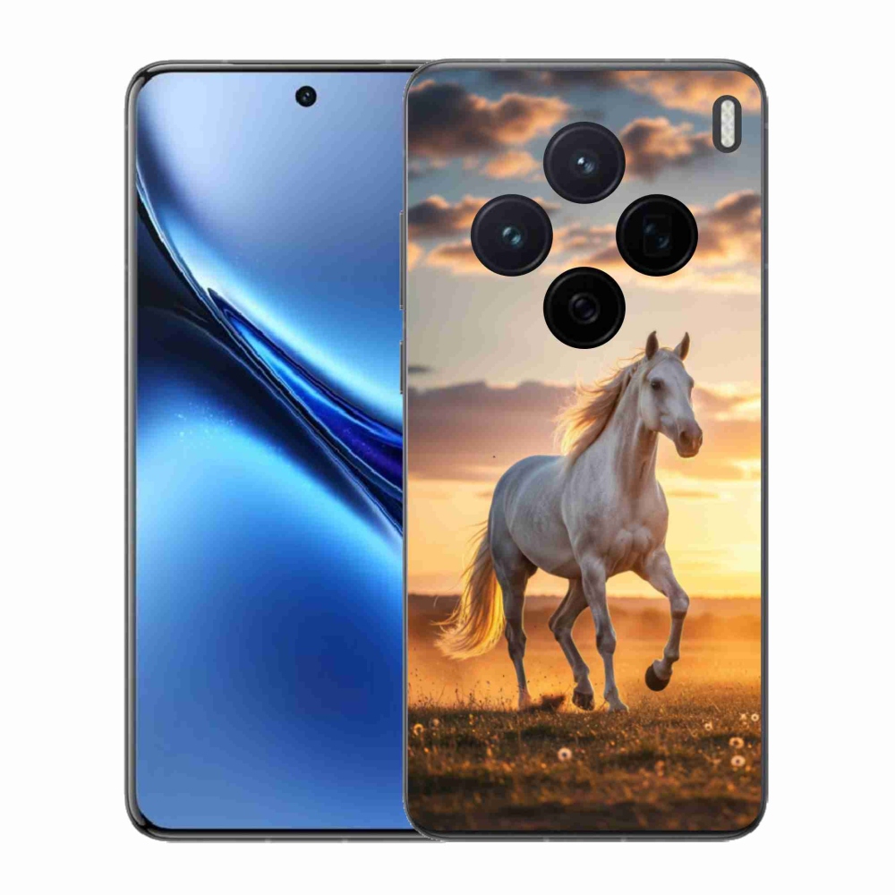 Zselés borítás mmCase a Vivo X200 5G-hez - futó fehér ló 2