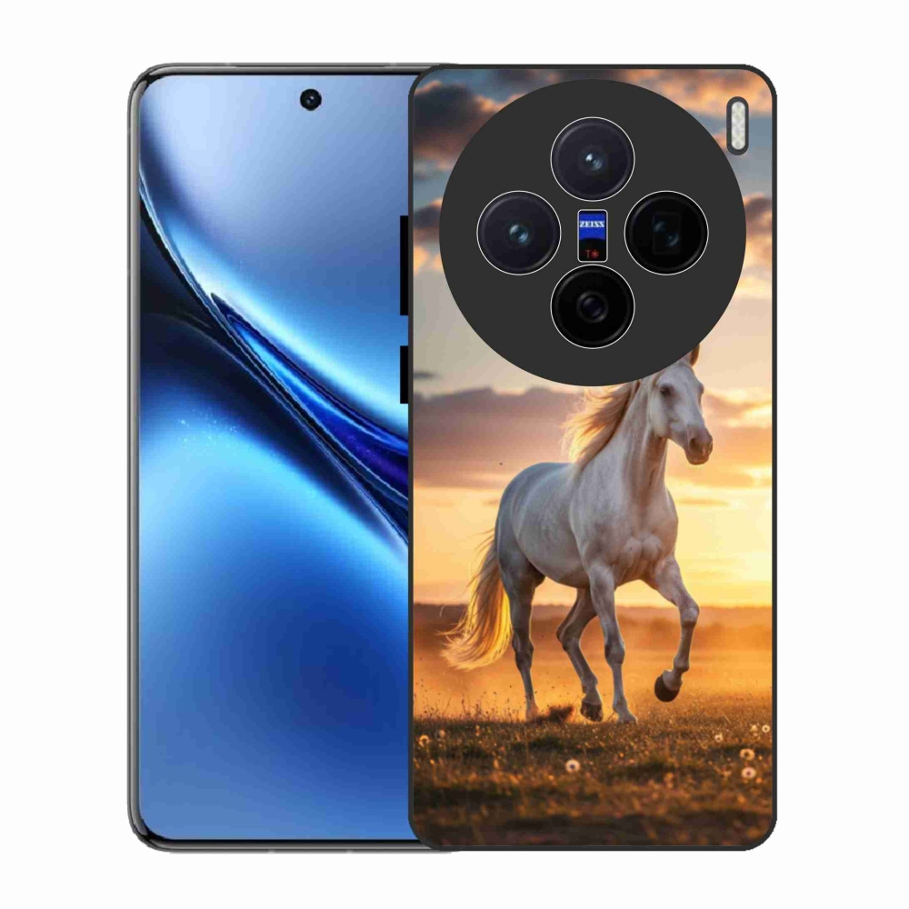 Zselés borítás mmCase a Vivo X200 5G-hez - futó fehér ló 2