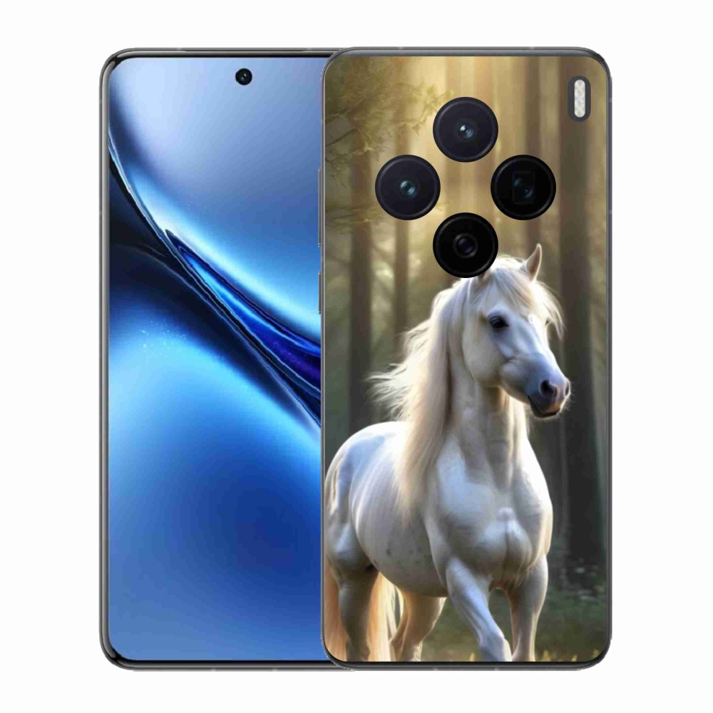 Zselés borítás mmCase a Vivo X200 5G-hez - fehér ló 3