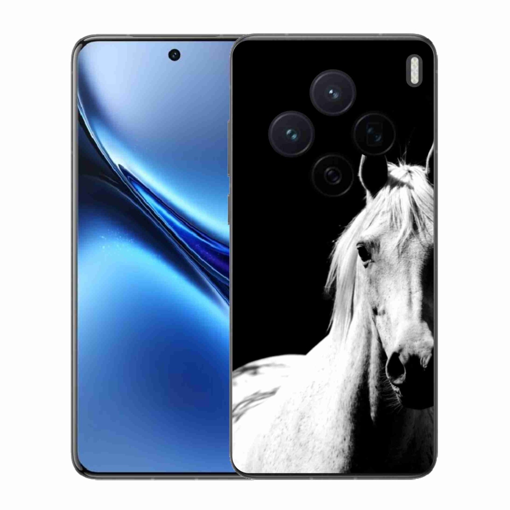 Zselés borítás mmCase a Vivo X200 5G-hez - fehér ló 5