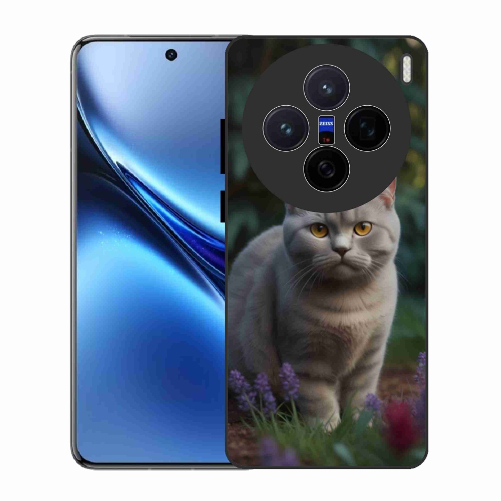 Zselés borítás mmCase a Vivo X200 5G készülékhez - Brit macska