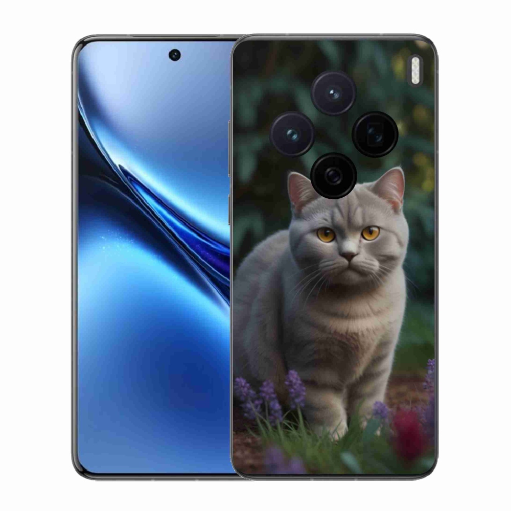 Zselés borítás mmCase a Vivo X200 5G készülékhez - Brit macska