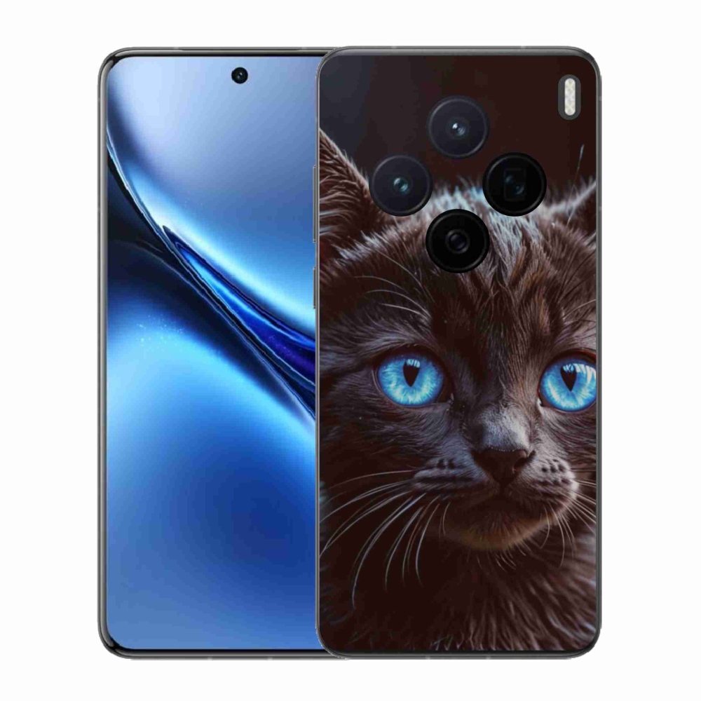 Zselés borítás mmCase a Vivo X200 5G készülékhez - fekete cica 2