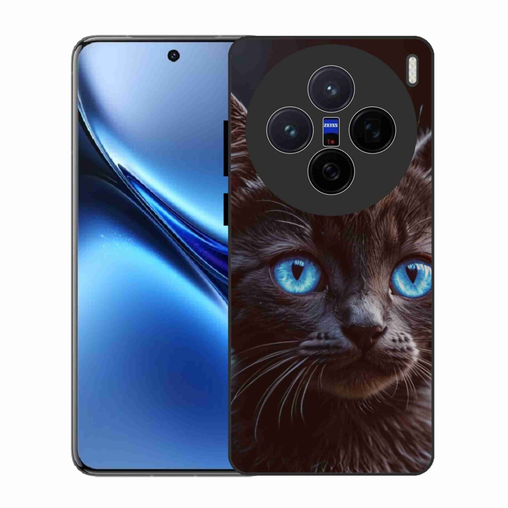 Zselés borítás mmCase a Vivo X200 5G készülékhez - fekete cica 2