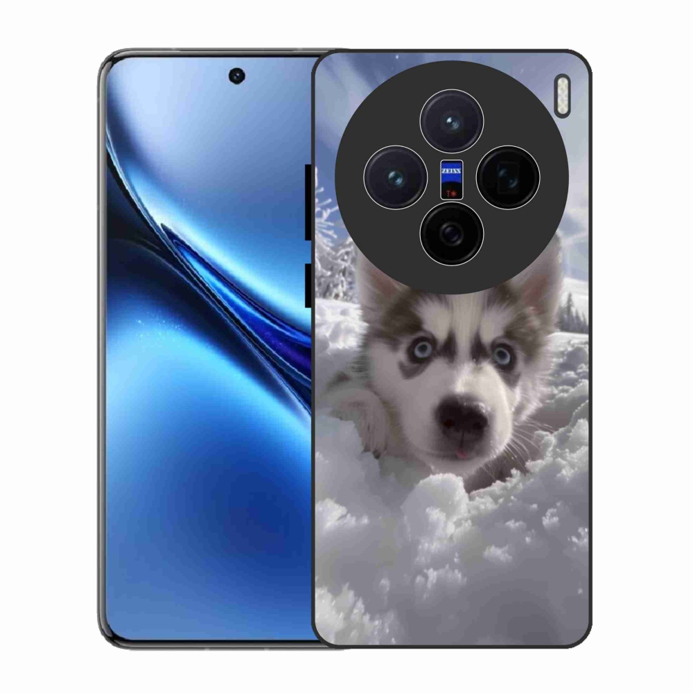 Gél borítás mmCase a Vivo X200 5G-hez - husky a hóban