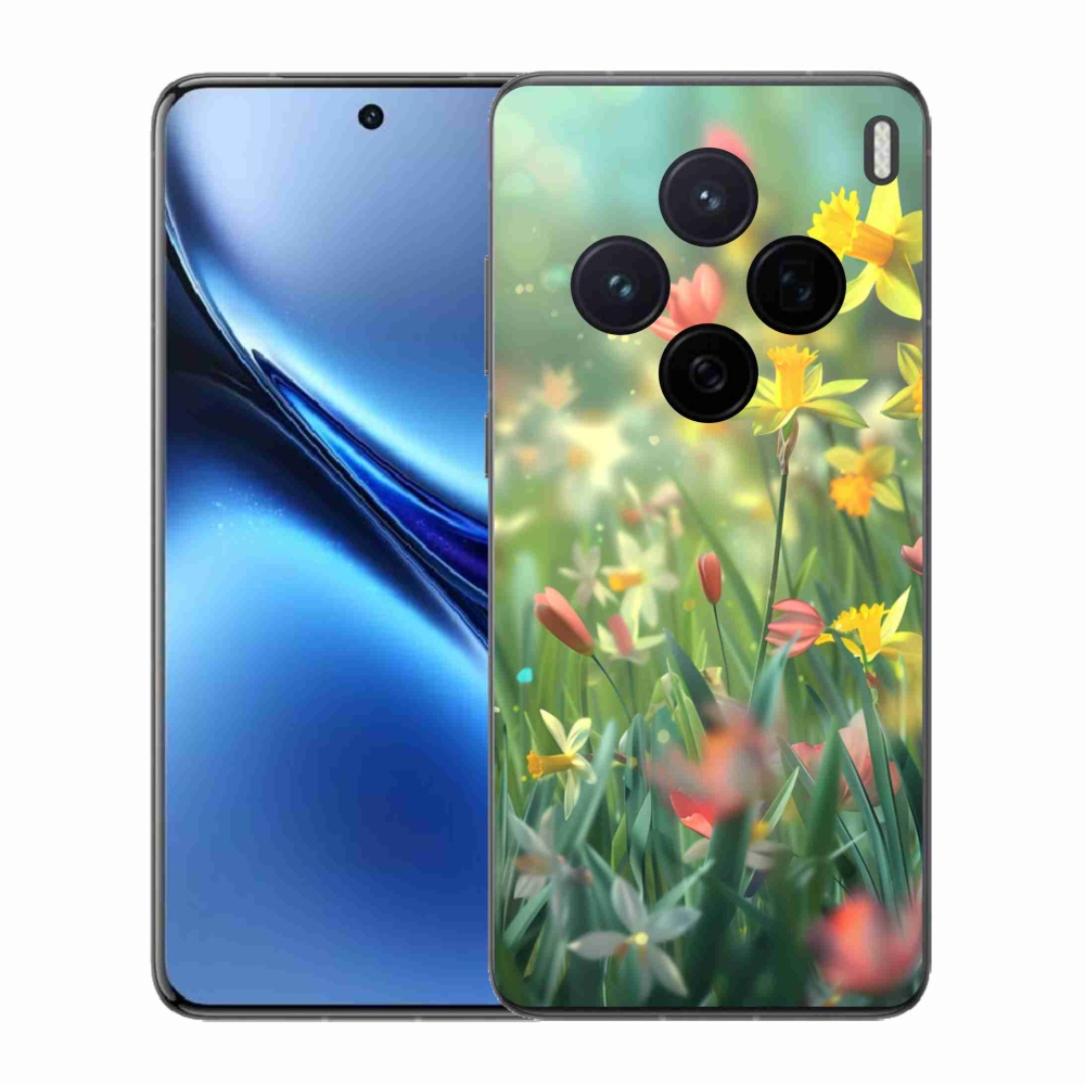 Zselés borítás mmCase a Vivo X200 5G-hez - tavaszi virágok