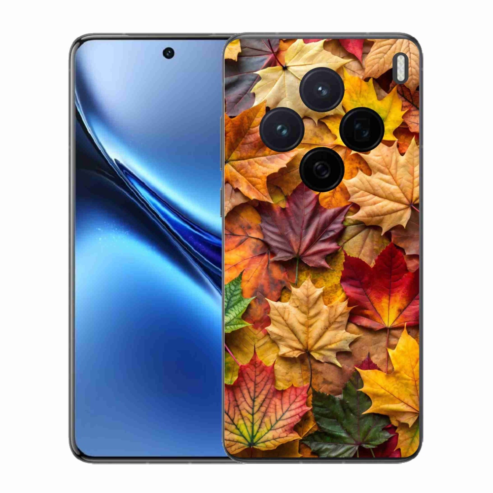 Zselés borítás mmCase a Vivo X200 5G-hez - juharlevelek 2