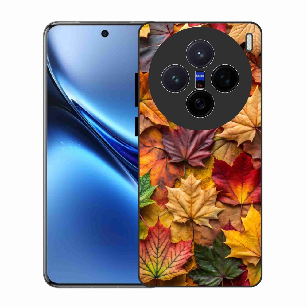 Zselés borítás mmCase a Vivo X200 5G-hez - juharlevelek 2