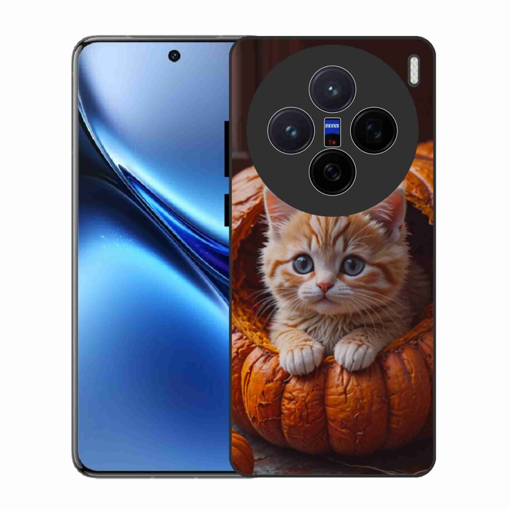 Zselés borítás mmCase a Vivo X200 5G készülékhez - cica és tök 2