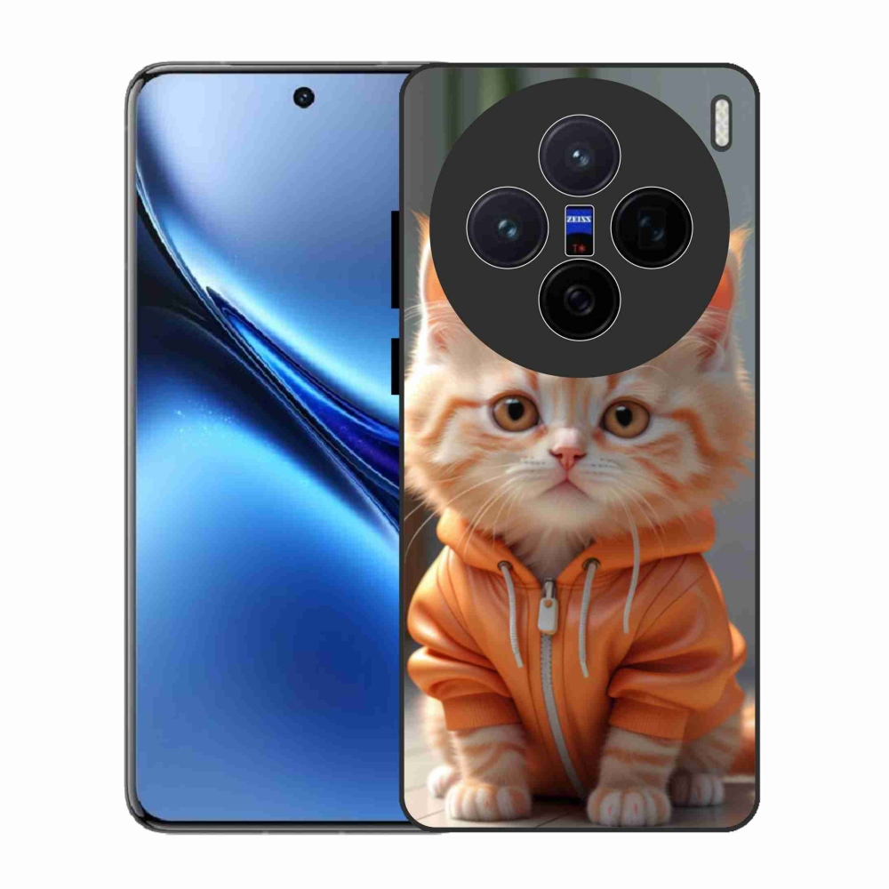 Gél borítás mmCase a Vivo X200 5G-hez - cica melegítőben