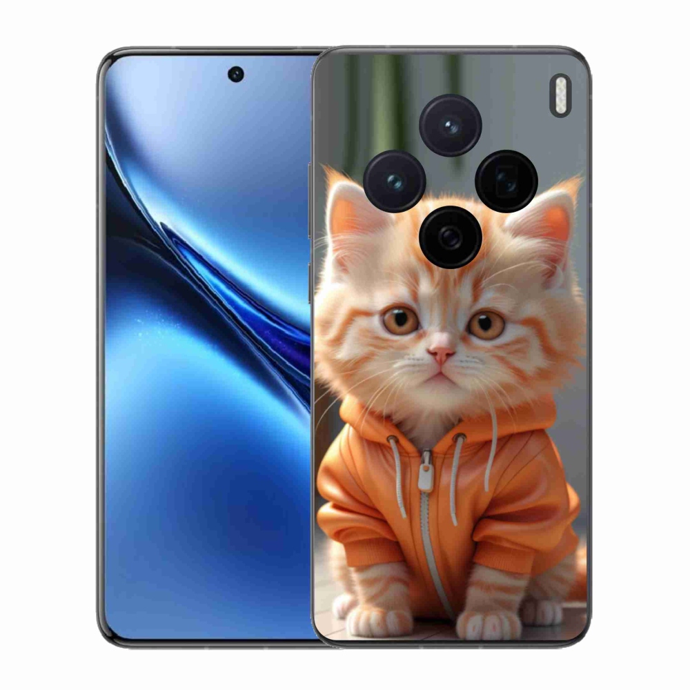 Gél borítás mmCase a Vivo X200 5G-hez - cica melegítőben