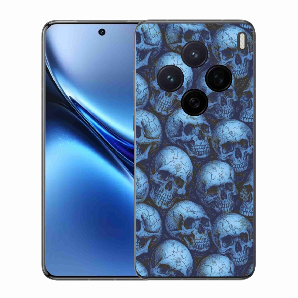 Zselés borítás mmCase a Vivo X200 5G-n - koponyák