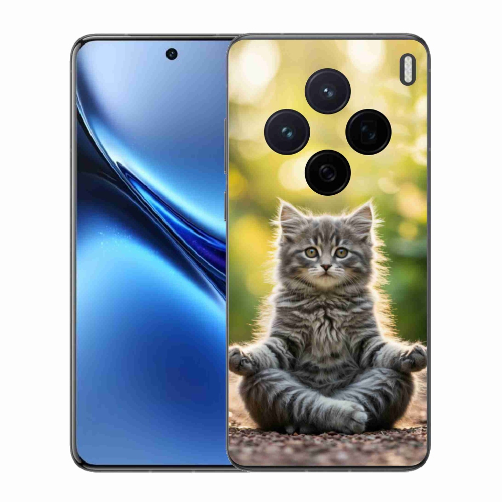 Zselés borítás mmCase a Vivo X200 5G készülékhez - meditáló cica