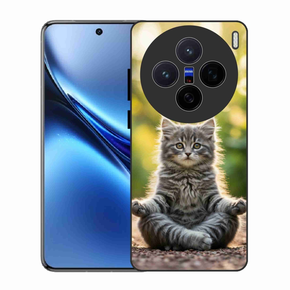 Zselés borítás mmCase a Vivo X200 5G készülékhez - meditáló cica