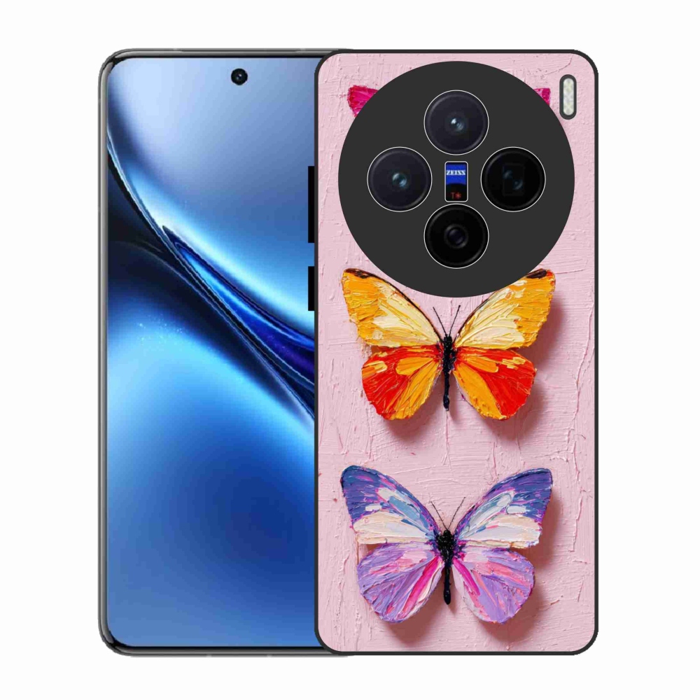 Zselés borítás mmCase a Vivo X200 5G-hez - pillangó szentháromság