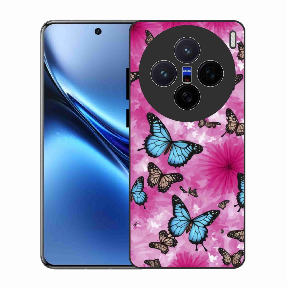 Zselés borítás mmCase a Vivo X200 5G-hez - pillangókert