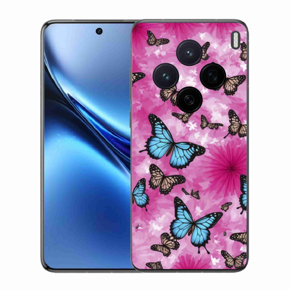 Zselés borítás mmCase a Vivo X200 5G-hez - pillangókert
