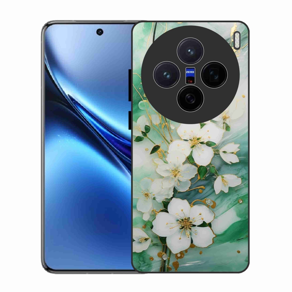 Zselés borítás mmCase a Vivo X200 5G-hez - finom virágok