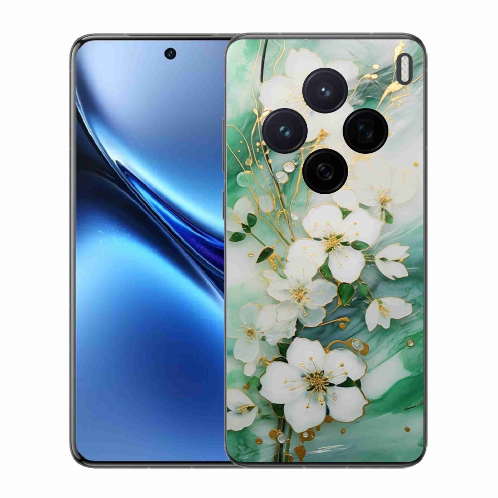 Zselés borítás mmCase a Vivo X200 5G-hez - finom virágok