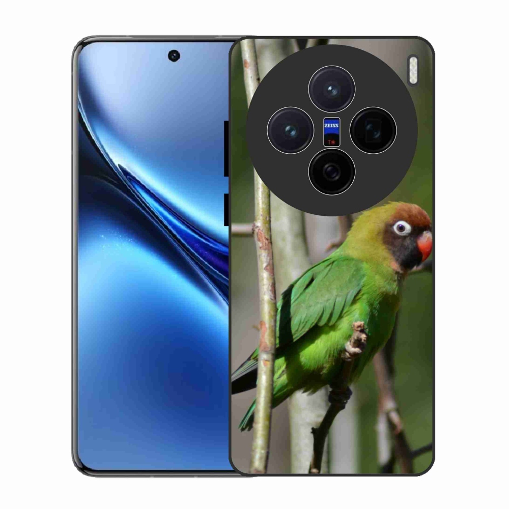 Zselés borítás mmCase a Vivo X200 5G készülékhez - papagáj agapornis