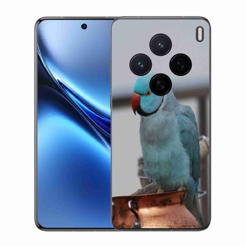 Zselés borítás mmCase a Vivo X200 5G készülékhez - papagáj alexander kék