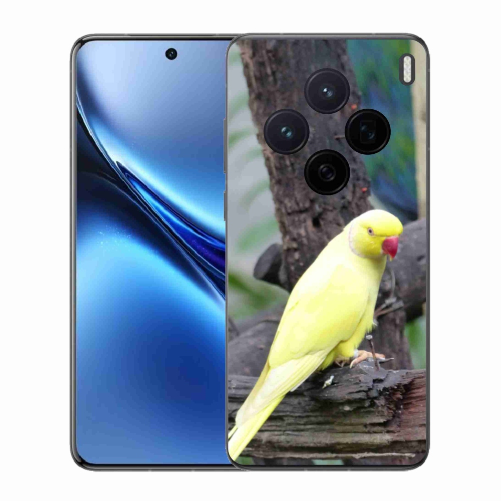 Zselés borítás mmCase Vivo X200 5G - papagáj alexander sárga