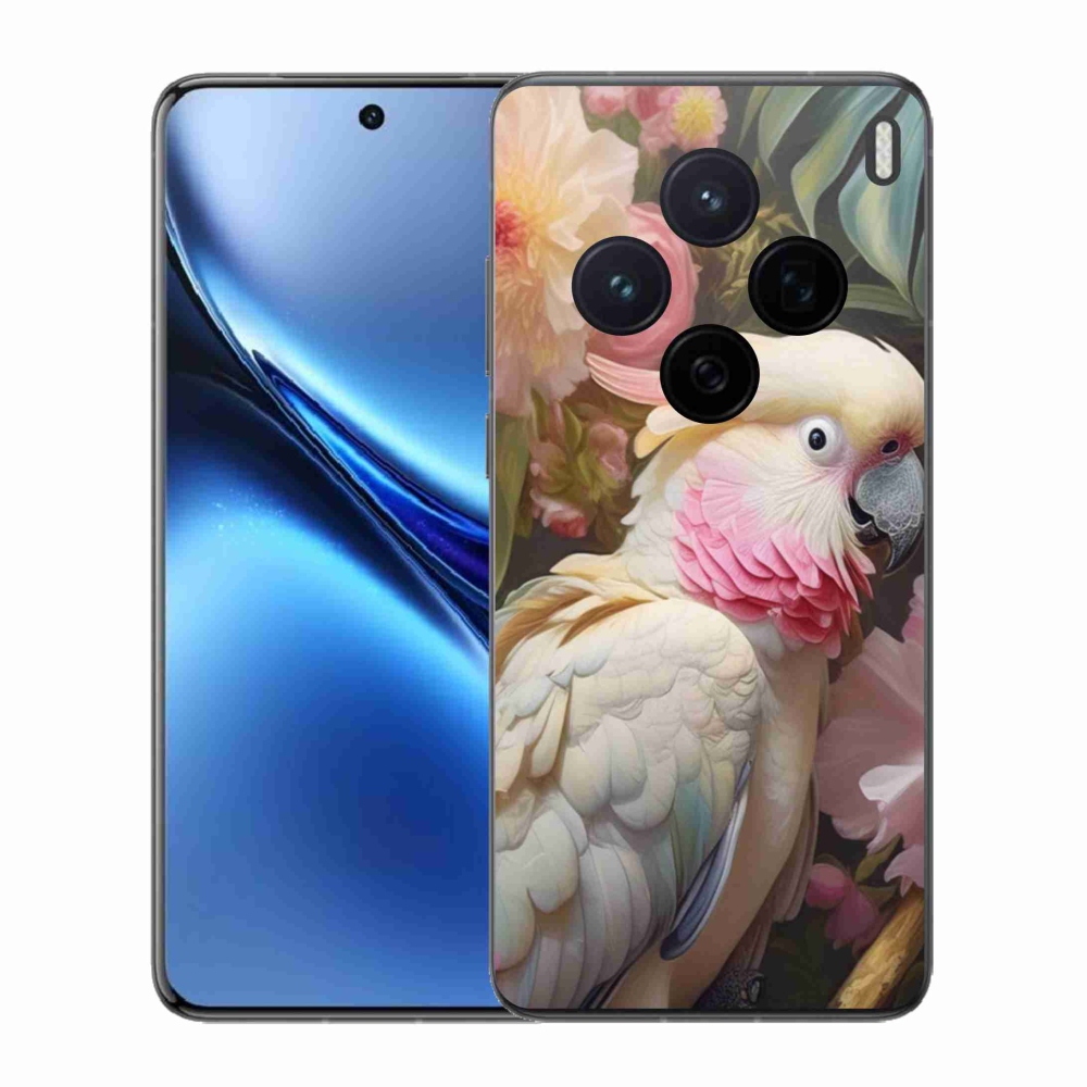 Zselés borítás mmCase a Vivo X200 5G készülékhez - papagáj kakadu rózsaszín 2