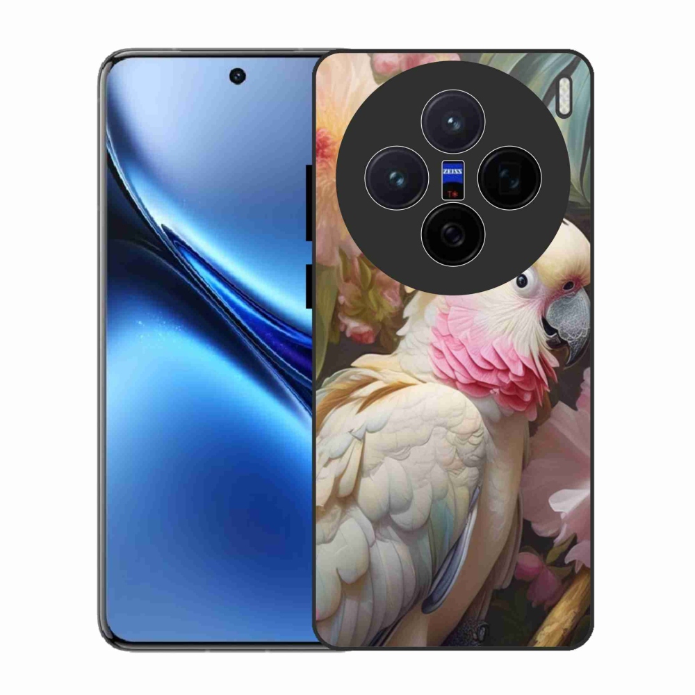 Zselés borítás mmCase a Vivo X200 5G készülékhez - papagáj kakadu rózsaszín 2