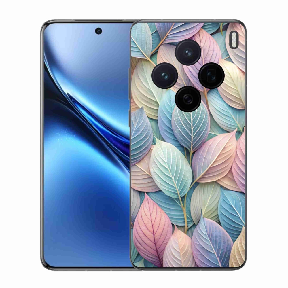 Zselés borító mmCase a Vivo X200 5G-hez - pasztell levelek