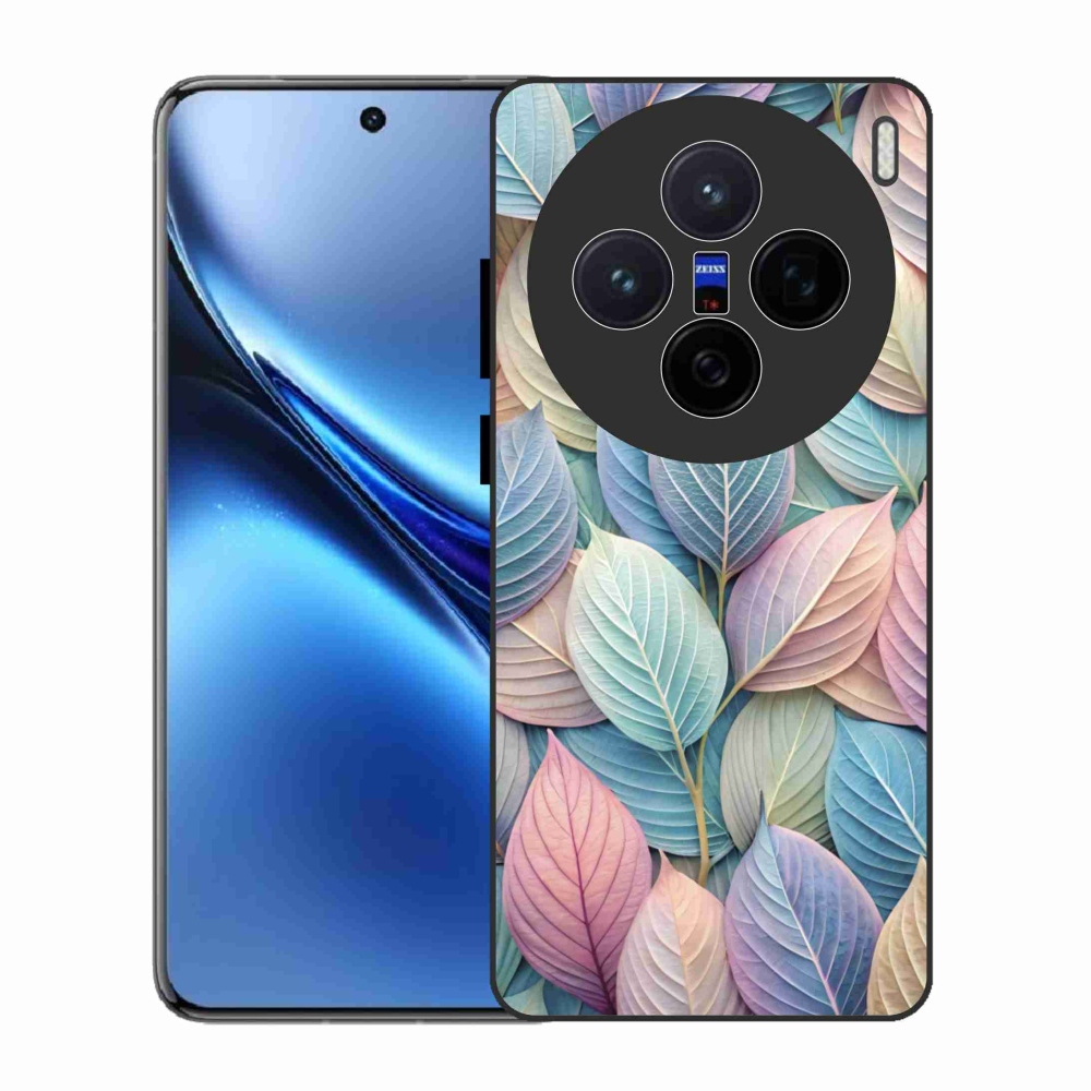 Zselés borító mmCase a Vivo X200 5G-hez - pasztell levelek