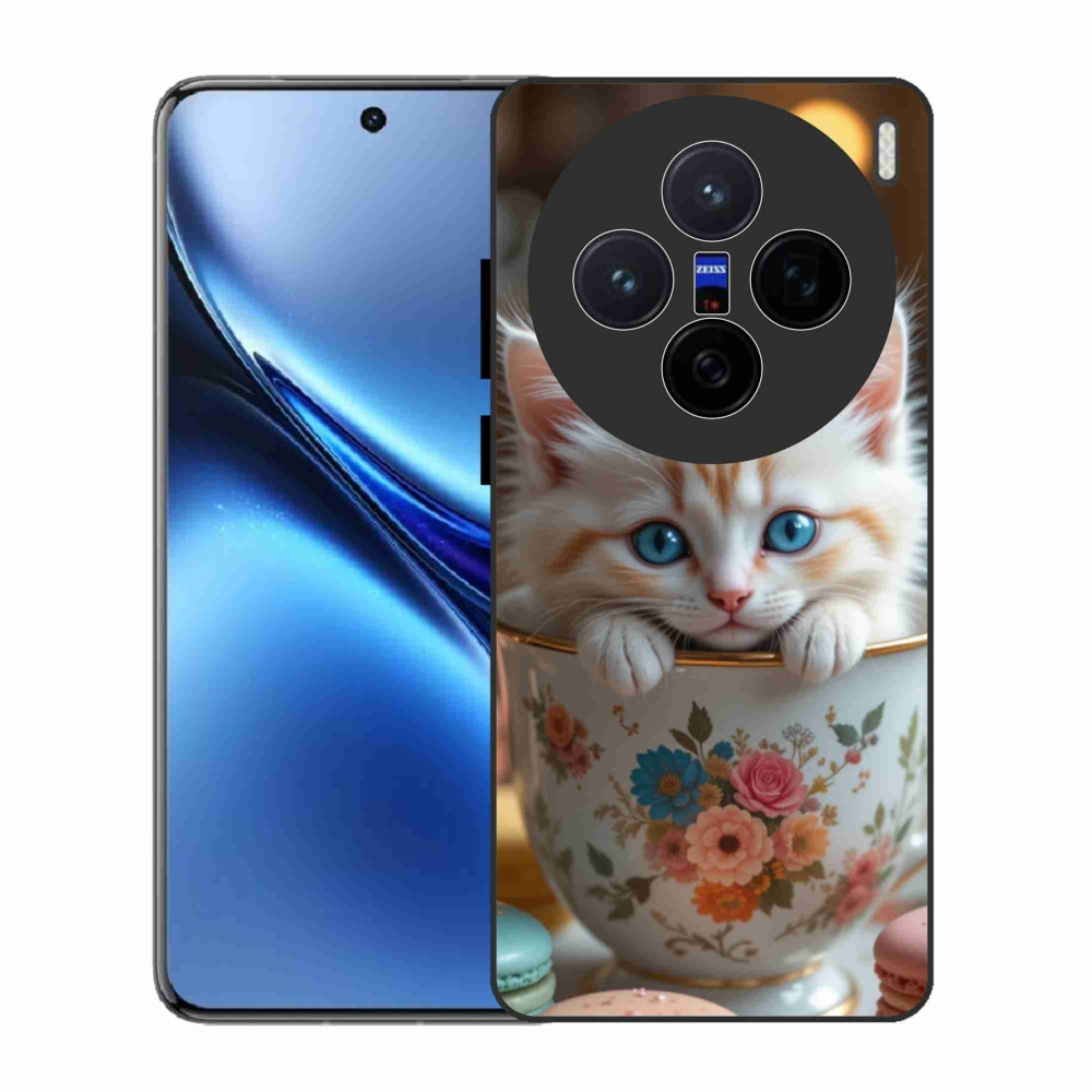 Gél borító mmCase a Vivo X200 5G készülékhez - aranyos cica 6