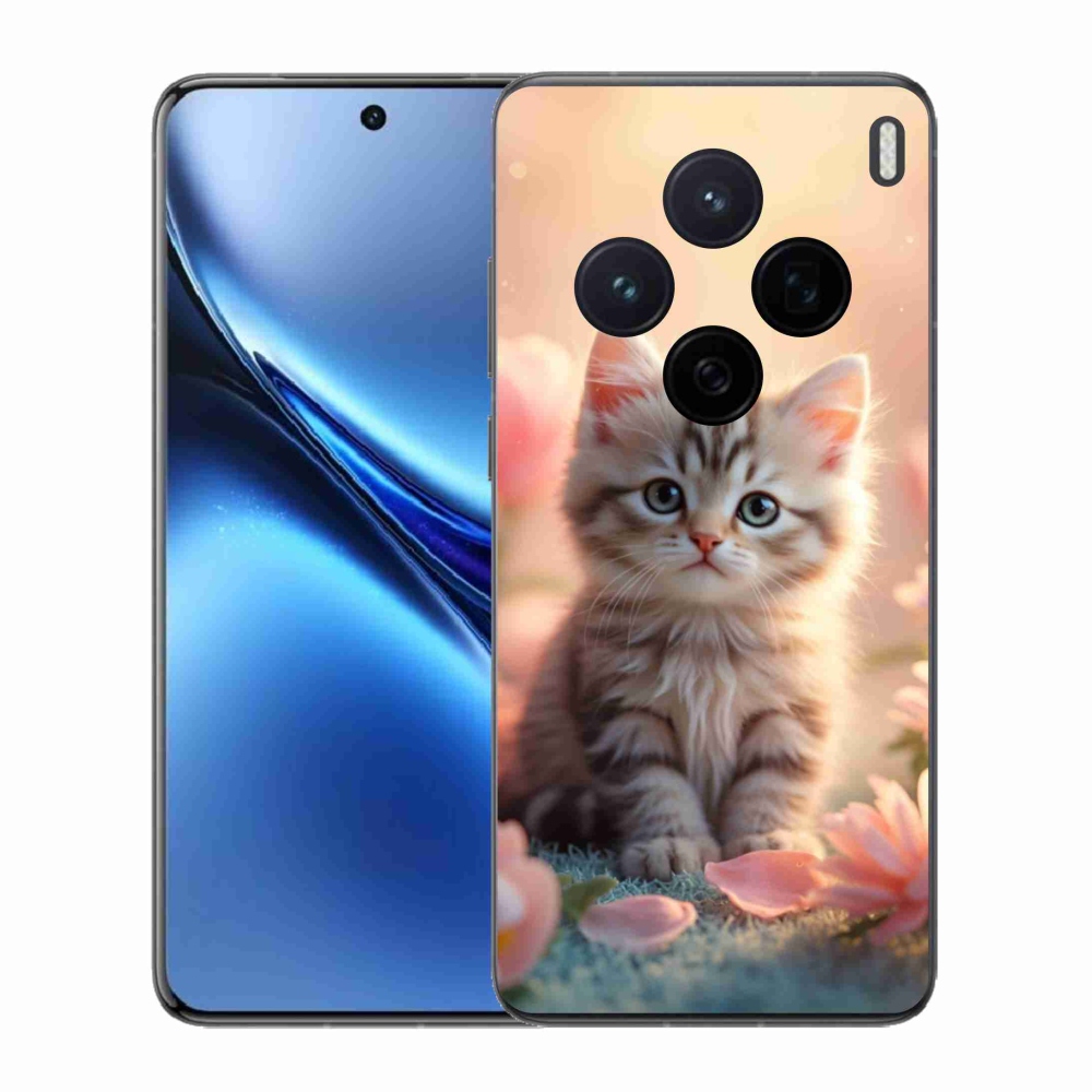 Gél borító mmCase a Vivo X200 5G készülékhez - aranyos cica 8