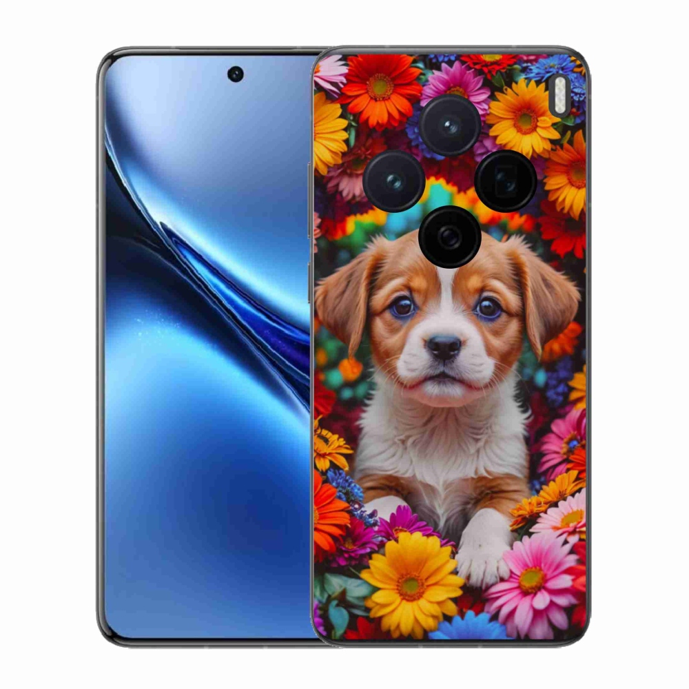 Gél borítás mmCase a Vivo X200 5G-hez - aranyos kiskutya