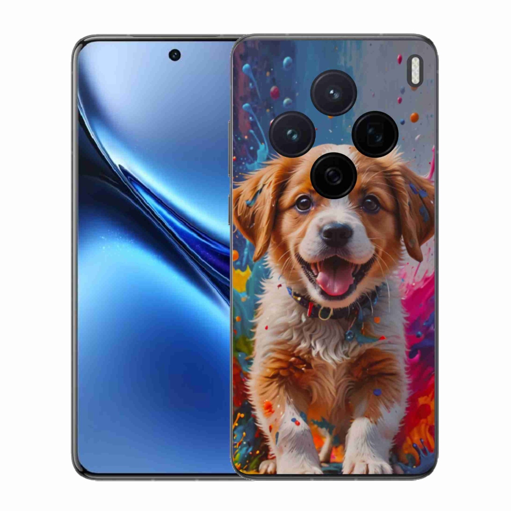 Gél borító mmCase a Vivo X200 5G készülékhez - aranyos kiskutya 3
