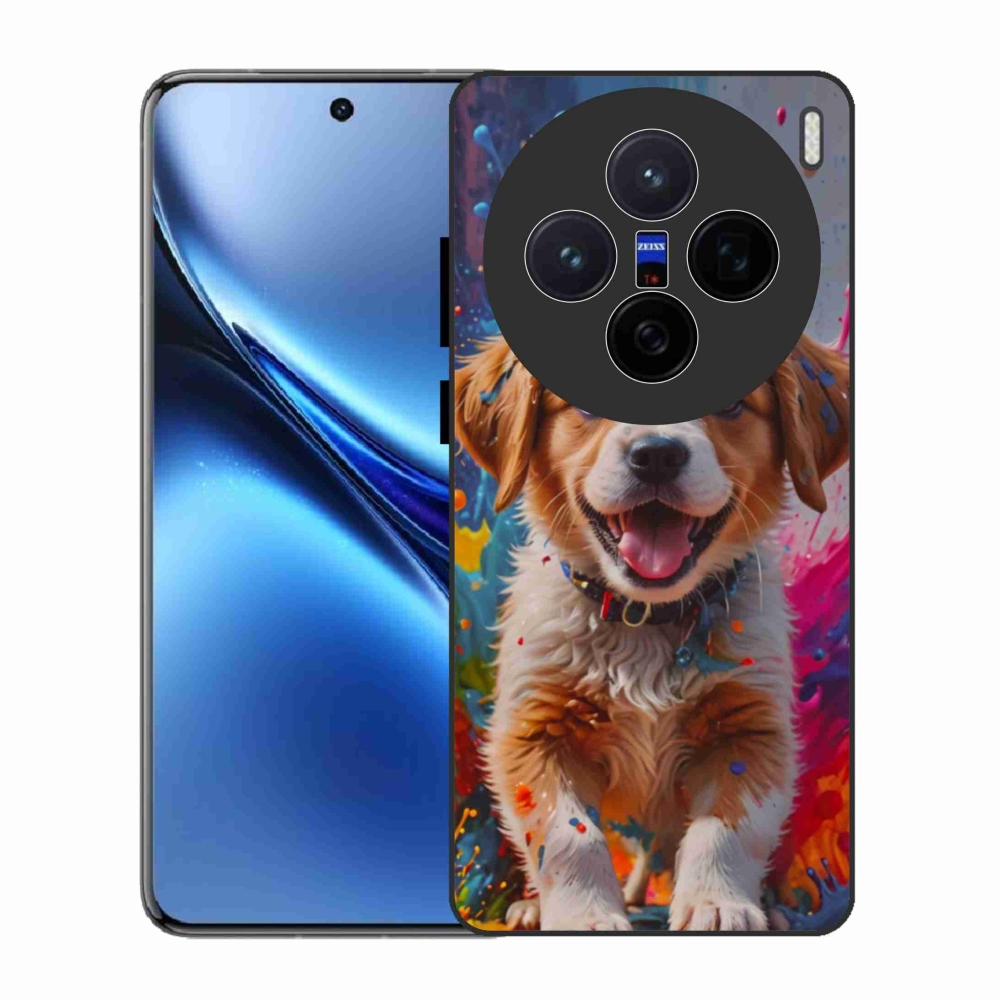 Gél borító mmCase a Vivo X200 5G készülékhez - aranyos kiskutya 3