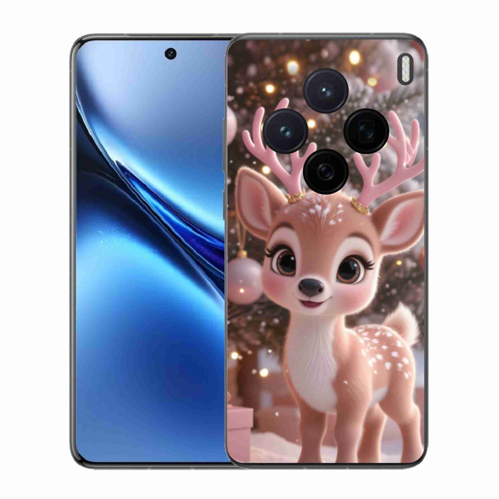 Zselés borítás mmCase a Vivo X200 5G készülékhez - aranyos rénszarvas