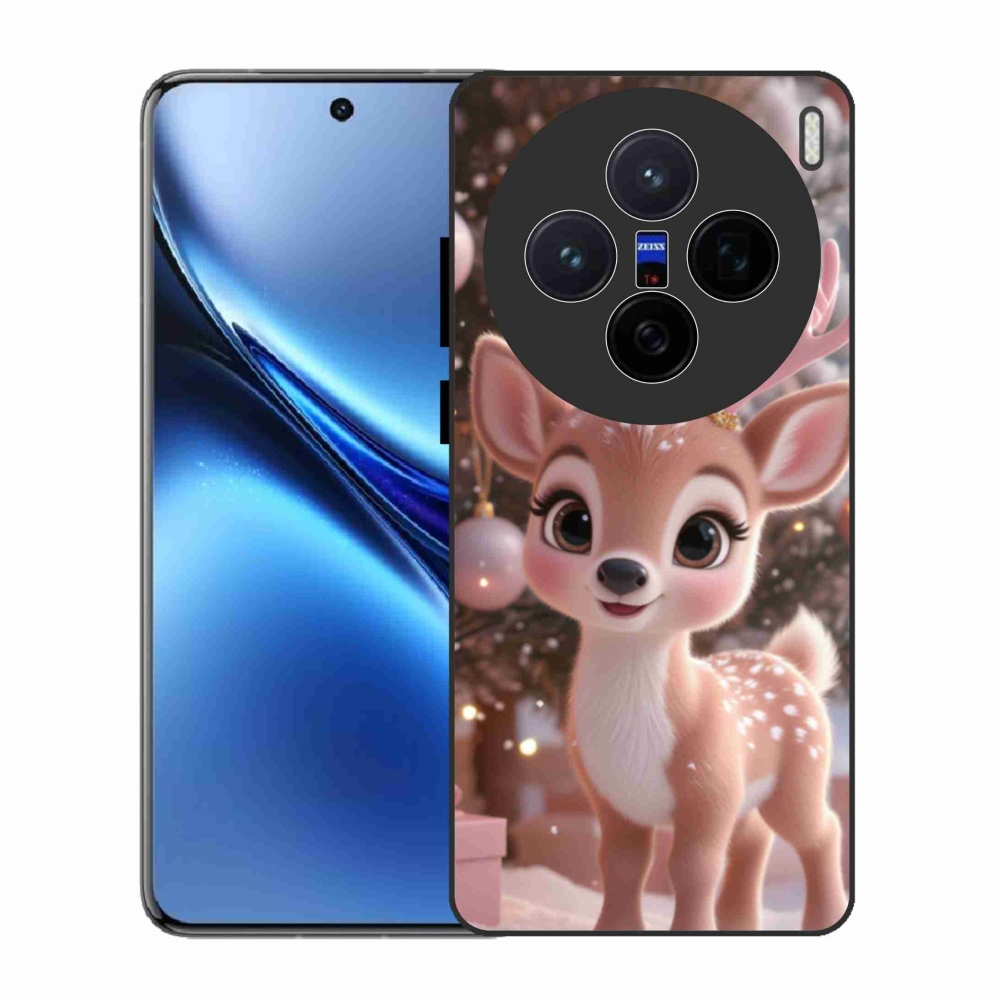 Zselés borítás mmCase a Vivo X200 5G készülékhez - aranyos rénszarvas