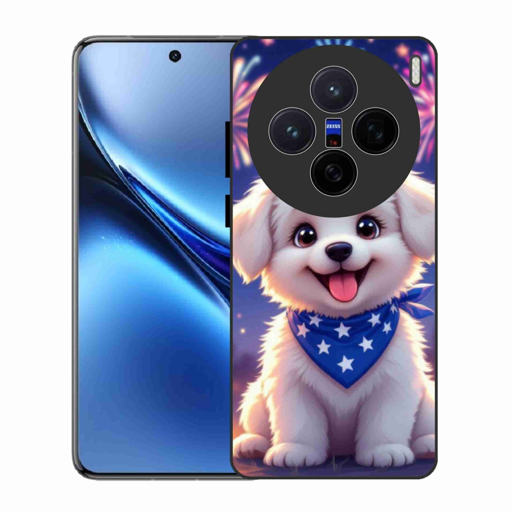 Zselés borítás mmCase a Vivo X200 5G-n - ünnepi kiskutya