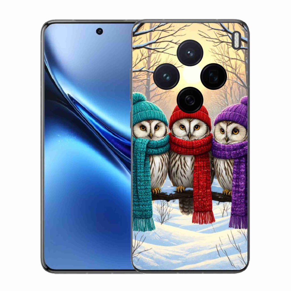 Zselés borítás mmCase a Vivo X200 5G készülékhez - bagolybarátok