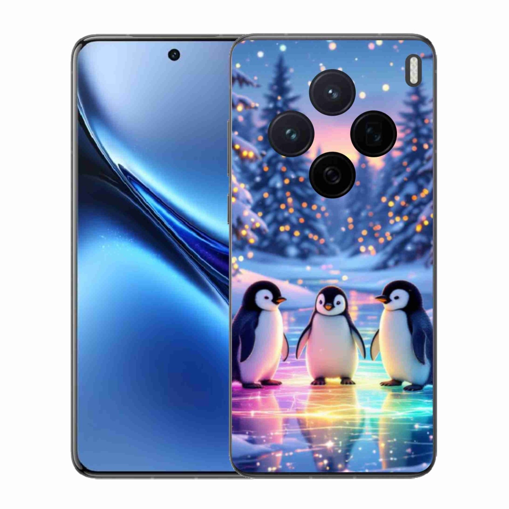 Zselés borítás mmCase a Vivo X200 5G készülékhez - pingvinek