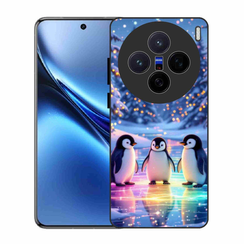 Zselés borítás mmCase a Vivo X200 5G készülékhez - pingvinek