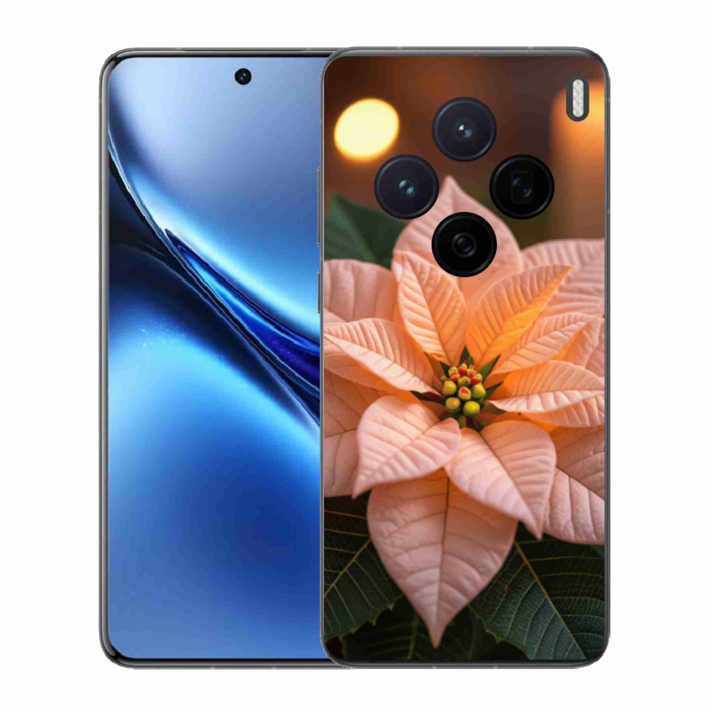 Zselés borítás mmCase a Vivo X200 5G készülékhez - mikulásvirág