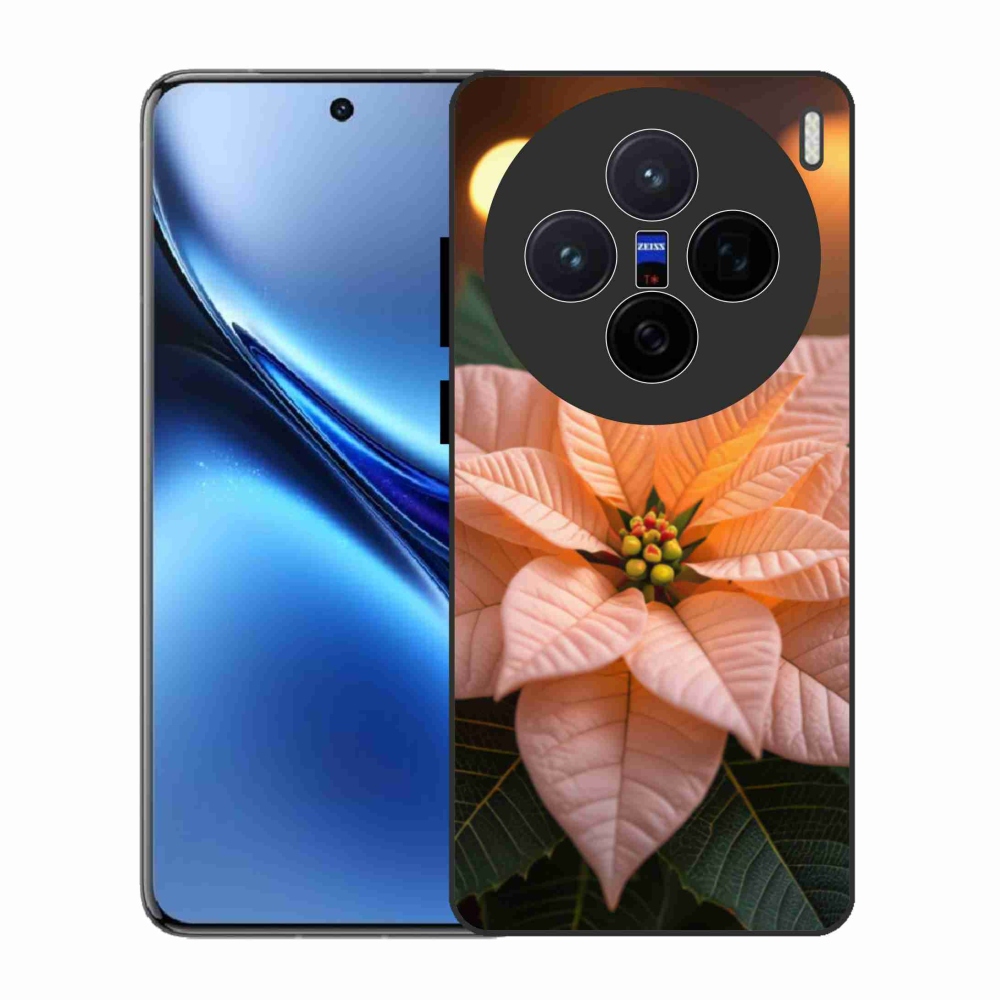 Zselés borítás mmCase a Vivo X200 5G készülékhez - mikulásvirág