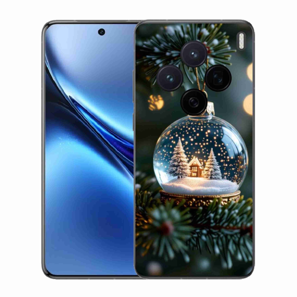 Zselés borítás mmCase a Vivo X200 5G-hez - Karácsonyi gömbök 2