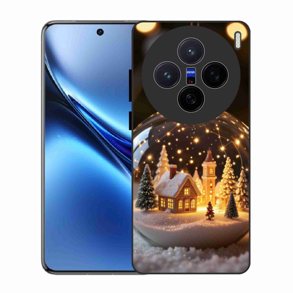 Zselés borítás mmCase a Vivo X200 5G-hez - Karácsonyi gömbök 3