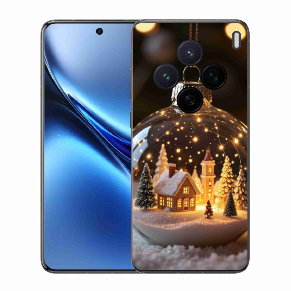 Zselés borítás mmCase a Vivo X200 5G-hez - Karácsonyi gömbök 3