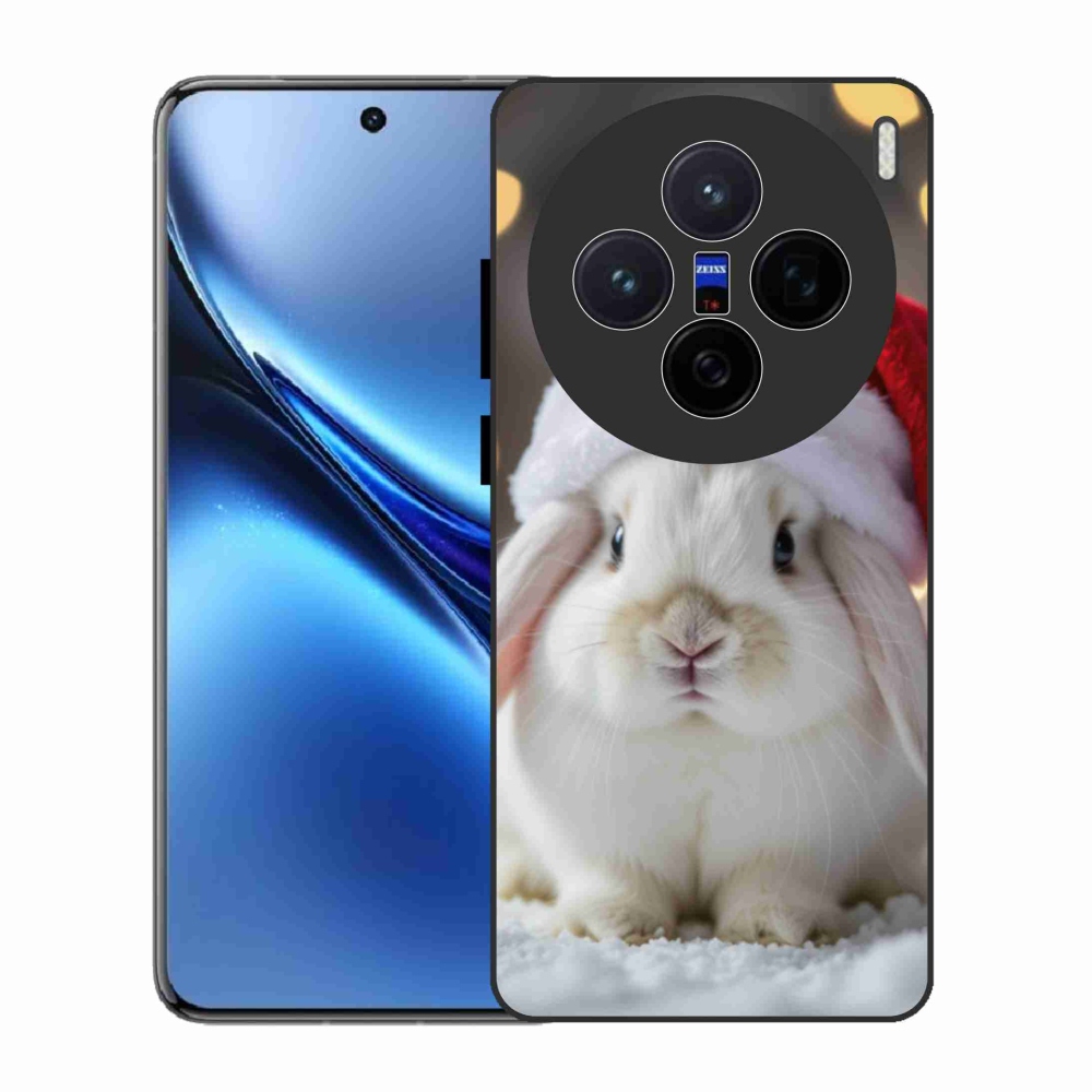 Zselés borítás mmCase a Vivo X200 5G-hez - karácsonyi nyuszi