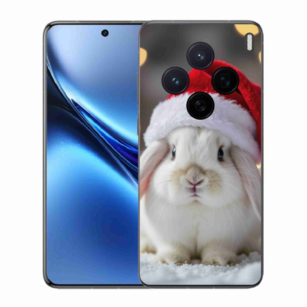 Zselés borítás mmCase a Vivo X200 5G-hez - karácsonyi nyuszi
