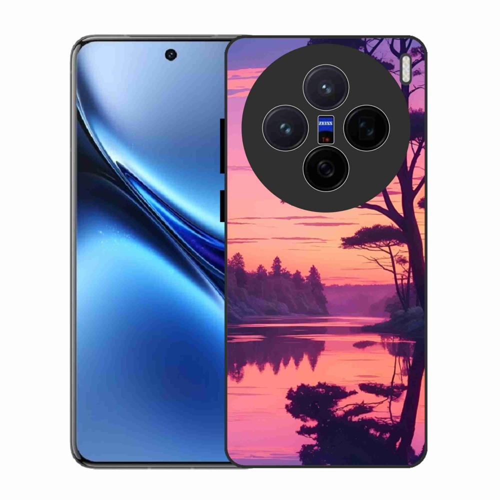 Gél borítás mmCase a Vivo X200 5G-hez - naplemente a tó felett